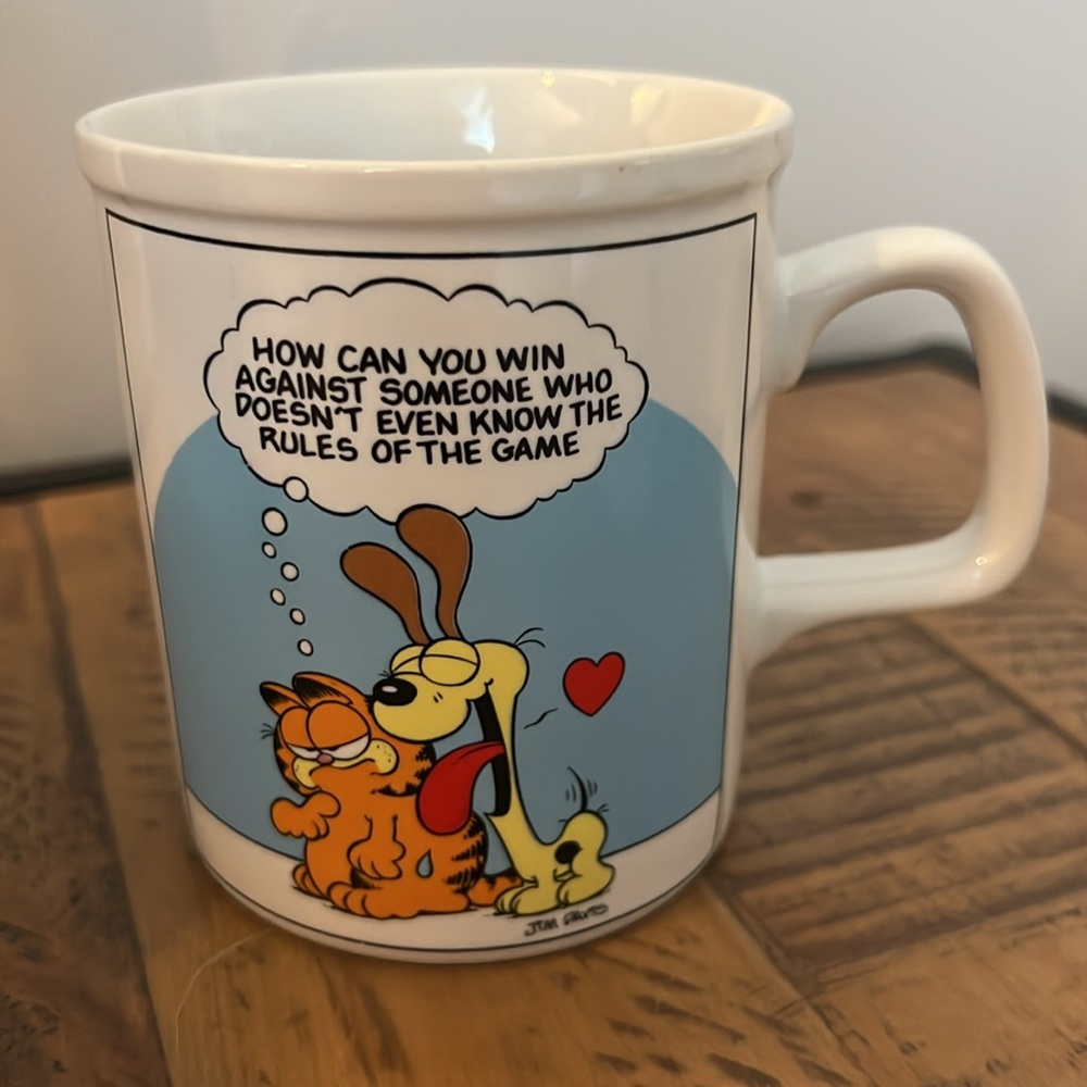 Vintage 1981 Garfield Mugs Jim Davis | set of TWO - Picture 3 of 5